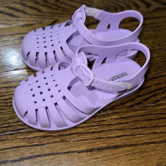 Tucker + Tate Purple & Clear Glitter Jelly with Adjustable Straps Sandal Bundle - Picture 7 of 10